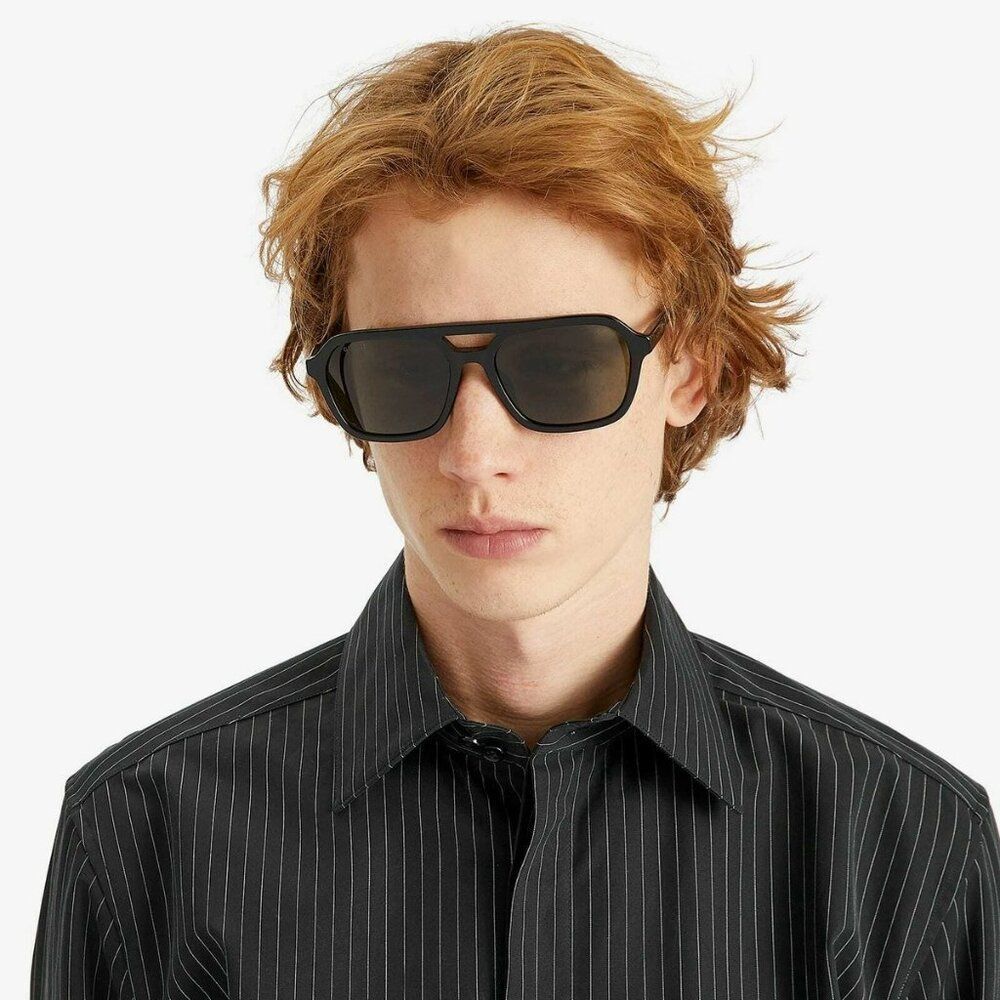 Gucci Men Sunglasses Black Grey Pilot GG1823SA 001 NEW AUTHENTIC - Picture 10 of 11